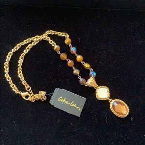 Newport topaz necklace by Cookie Lee NWT